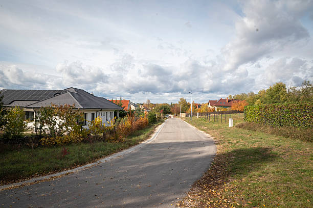 istock Road in a residential district 2249580717