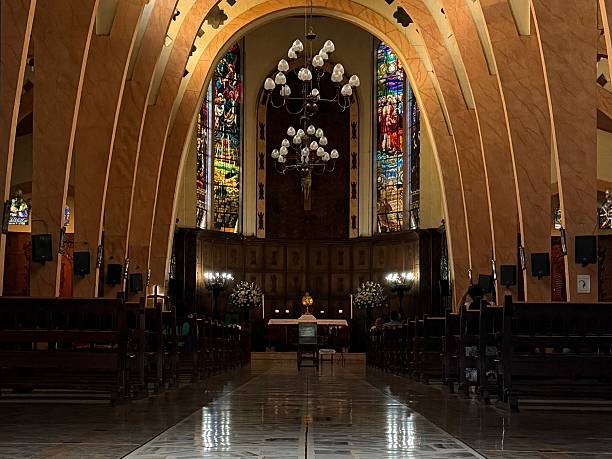 istock interior of a Catholic church 2249593421