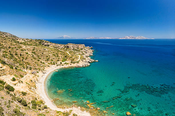 The beach Nealia in Ikaria island, Greece
