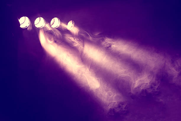 Musical background.Set of lights. Concept of live music and concerts.