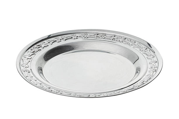 istock Vintage metal dish tray on isolated white background 2249602742