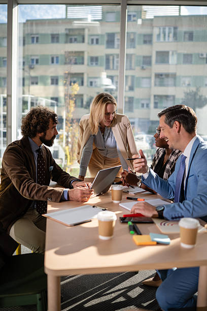 istock Diverse business team collaborating during office meeting 2249611328