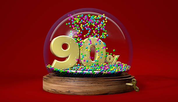 istock 90% Discount Sign in a Snow Globe 2249619455