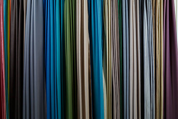 Window curtain, large selection of curtain fabrics, textile store
