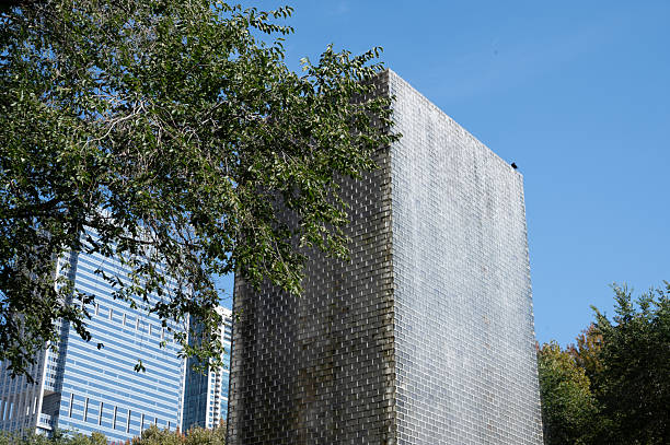 Crown Fountain in downtown chicago