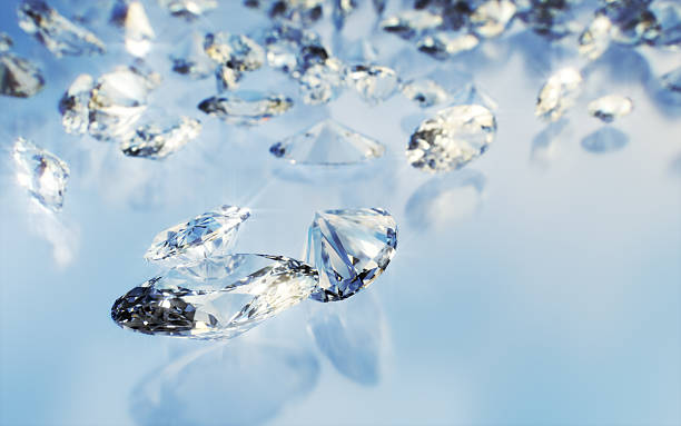 istock Shining Oval Purple Diamond on black background 2249632195
