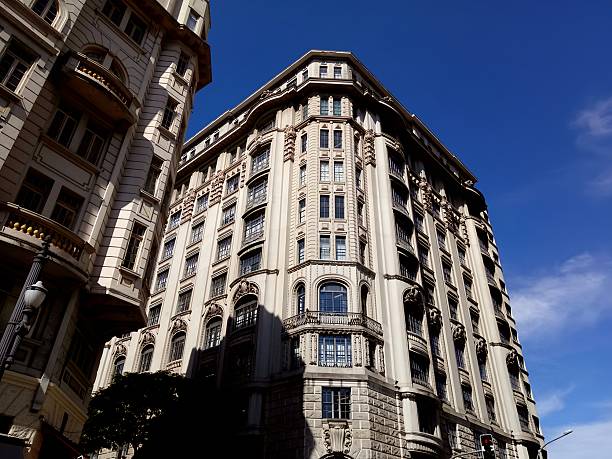 istock a beautiful old building bathed in sunlight with a blue sky in the background 2249633387
