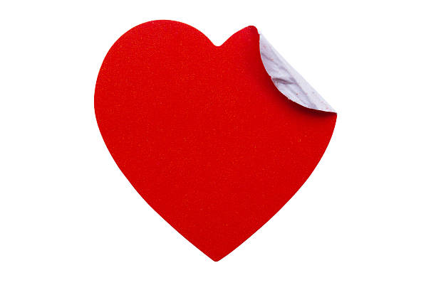 istock red heart shape sticker isolated on white background 2249639562