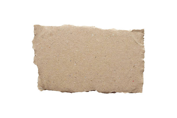 istock Brown Cardboard paper piece isolated on white background 2249639743