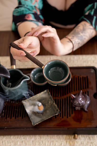 istock Tea service fresh beverage water ceremony incense 2249640249