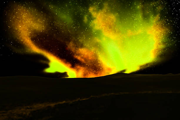Aurora Borealis, Northern Lights in Skagafjorour Valley, Iceland -Oct 14, 2025 - N13