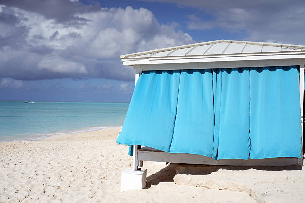 An Evacuation Assembly Point building for cases of natural disasters such as hurricanes in The Bahamas.
