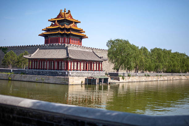 istock The Forbidden City Corner Tower with Clear Blue Sky 2249648911
