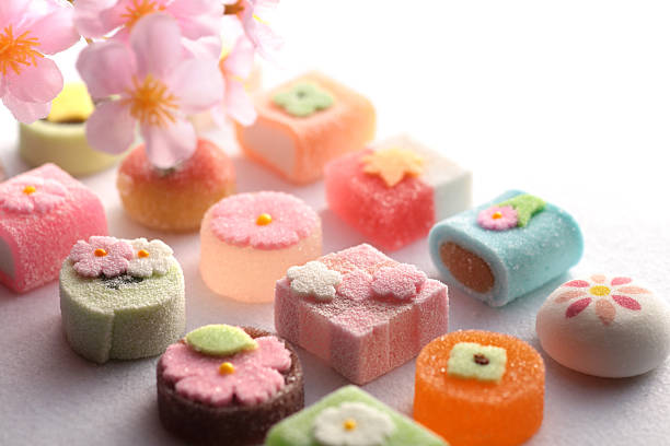 istock Group photo of colorful Japanese sweets 2249652465
