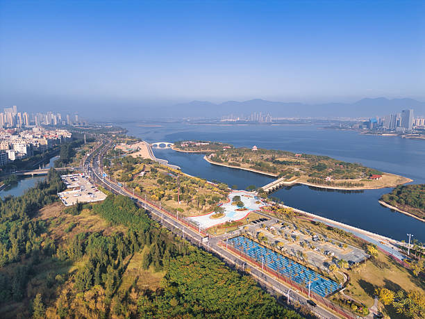 istock Aerial View of Urban Waterfront Landscape 2249664771
