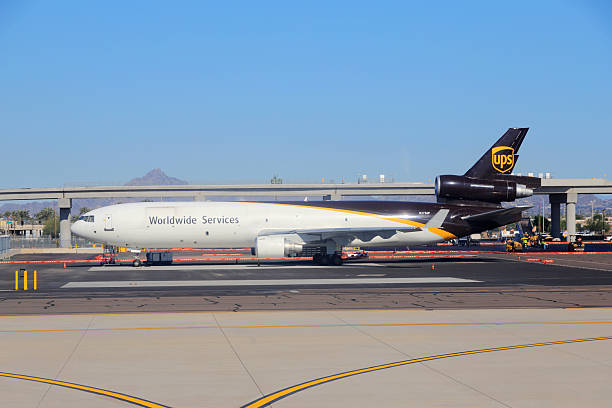 Phoenix, AZ USA - December 01, 2025: UPS McDonnell Douglas MD-11 - Phoenix Sky Harbor International Airport.