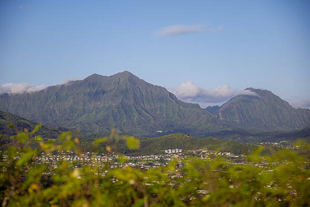 Oahu Mountains Above Kailua at Sunrise