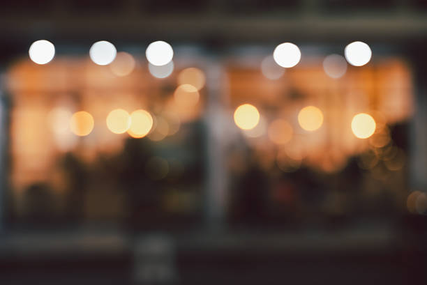 istock Soft focused image of cafe or restaurant  interior with golden b 2249672914