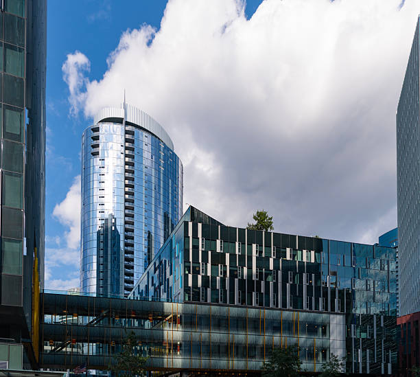 istock Architecture office building. Perspective skyscraper. Minimalist glass architecture. Business skyscraper building. Architectural building business area. Glass skyscraper. City metropolis architecture 2249673884