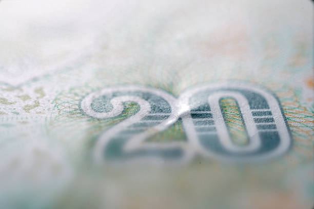 istock Close-up Macro Shot of Twenty Dollar Bill Texture and Number Design 2249675263