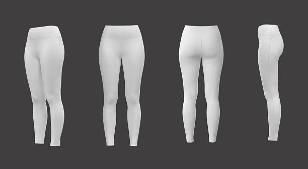 istock Women’s Sports Leggings Mockup. Front, Side and Back View 2249678458