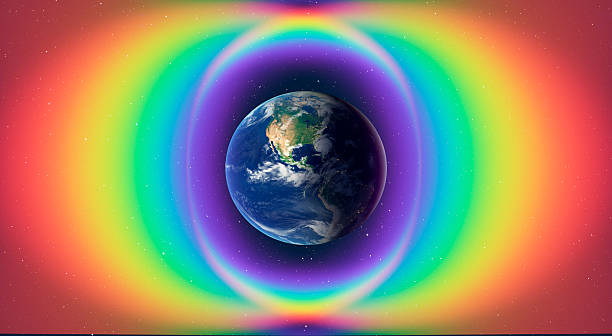 istock Earth day concept - Rainbow surrounds the Planet Earth 2249678912