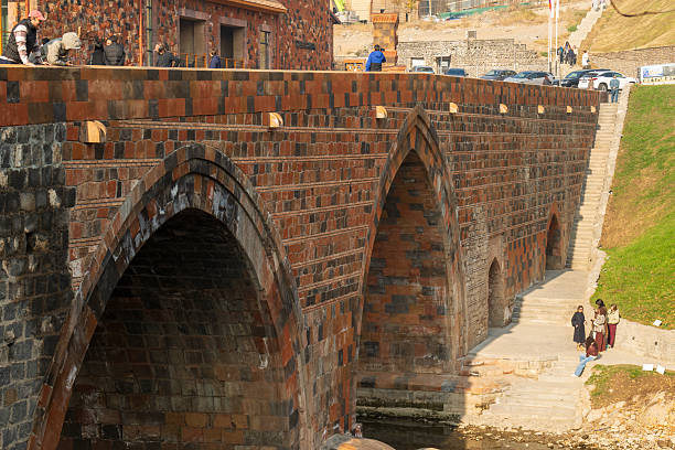 Seventeen-Arch Bridge in Summer Palace in Beijing, China. Traditional ancient Chinese bridge
