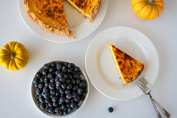 istock Slice of Homemade Pumpkin Cheesecake 2249682403