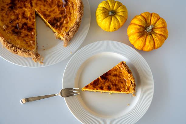istock Slice of Homemade Pumpkin Cheesecake 2249682496