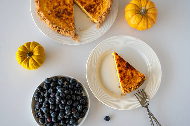 istock Slice of Homemade Pumpkin Cheesecake 2249682540