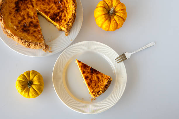 istock Slice of Homemade Pumpkin Cheesecake 2249682659