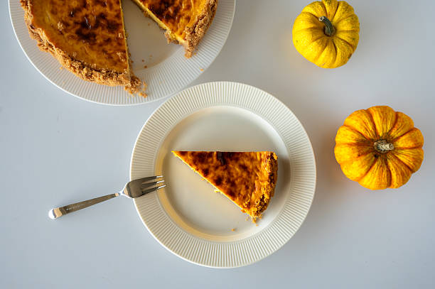 istock Slice of Homemade Pumpkin Cheesecake 2249682937
