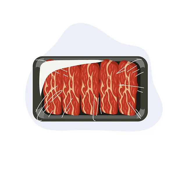 Wrapped Meat Graphics Free plastic food packaging Vector Images & Graphics | FreeImages