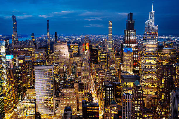 istock Manhattan Night Skyline From Empire State Building 2249688459
