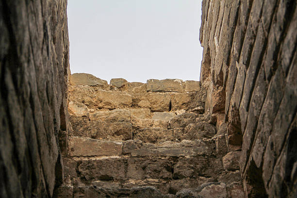 istock Close-up view of ancient stone wall structure with aged bricks 2249690680