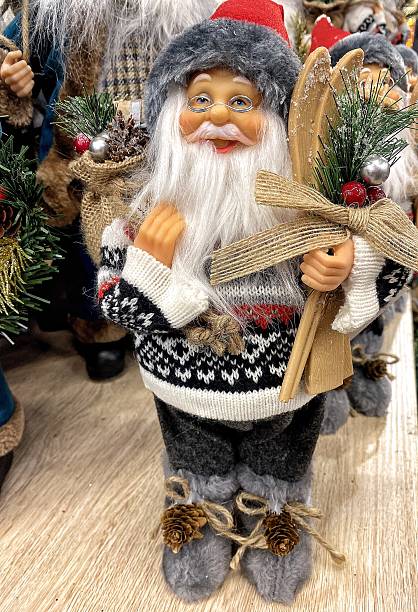 istock Festive Santa Claus Figurines for Christmas Decor 2249691384