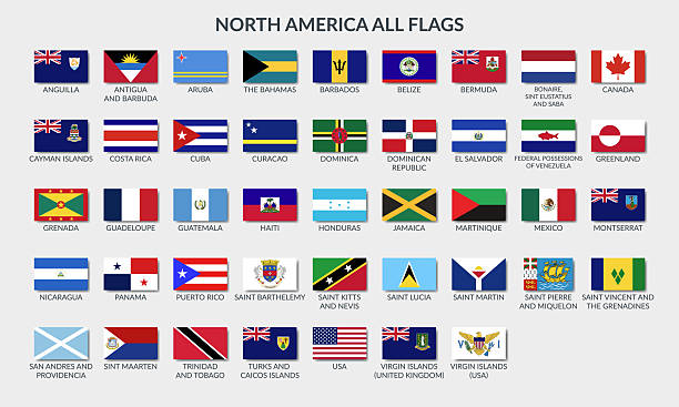 istock Flags of North America states ALL 2249691751
