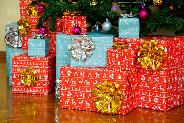 istock Gifts, gift wrapping, bow on boxes, christmas boxes 2249704067