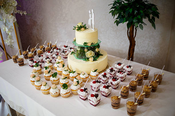 istock Beautiful and delicious cakes on a festive day 2249706355