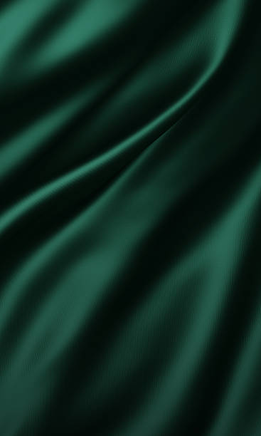 istock Luxury dark green fabric background with copy space 3d render 2249706386