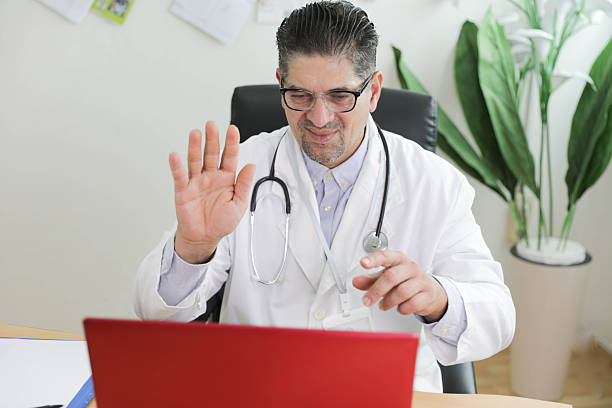 istock Telemedicine Session With Senior Physician In Modern Office 2249709806
