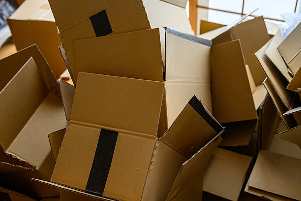 istock Pile of Empty Cardboard Boxes After Unpacking or Delivery 2249713564