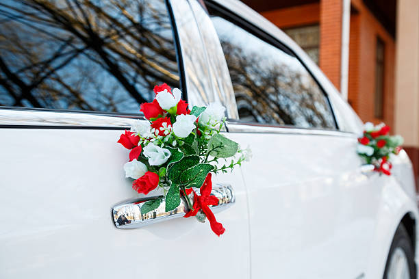 wedding decorations on the wedding day for the newlyweds