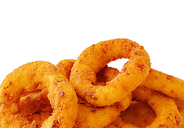 istock Crispy fried onion rings served as a tasty snack or appetizer option 2249723353