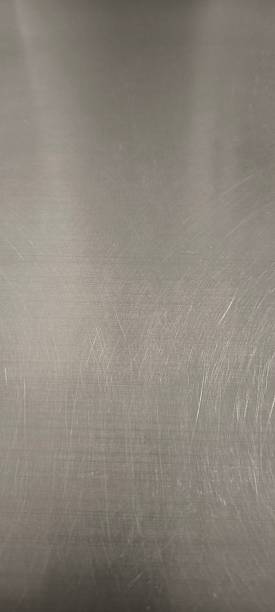 istock Used stainless steel sheet has scratches. 2249728912