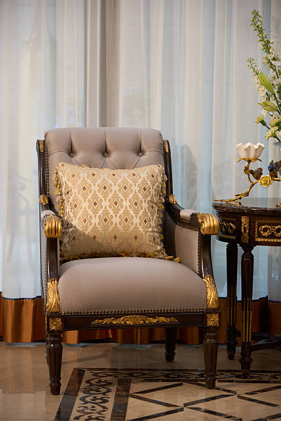 Luxury French leather armchair