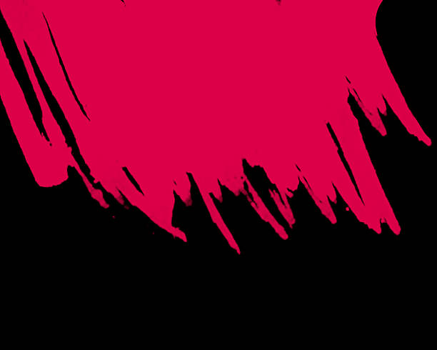 istock Vivid Red Watercolor Brush Strokes on Black Background 2249732476