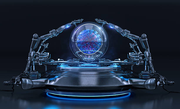 istock Futuristic robotic arms analyzing a new virus strand in a laboratory environment 2249734312