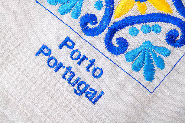 Embroidery souvenir napkin, Porto, Portugal