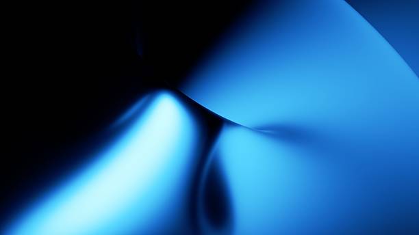 istock Abstract smooth gradient of glass surface in glowing blue light, perfect for modern digital backgrounds, futuristic projects, and artistic design use. 2249735628